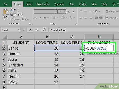 How To Add Two Cells Containing Other Sum Formulas In Excel