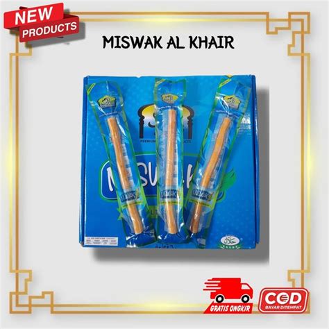 Jual Siwak Kayu Al Khair Isi 60 Pcs Sewak Miswak Al Khoir Ukuran