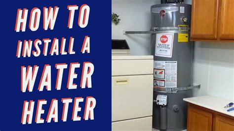 How To Install Or Replace A Hot Water Heater Diy Very Easy Hot Water Heater Installation Youtube