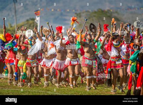 Ludzidzini, Swaziland, Africa - The Swazi Umhlanga, or reed dance ...