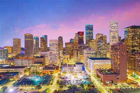 Premium Photo | Downtown Houston skyline in Texas USA at twilight