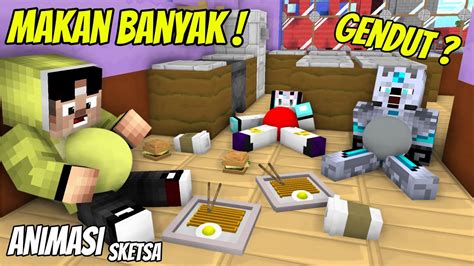 Lucu Frost Diamond Buka Puasa Jadi Gendut Minecraft Animation YouTube