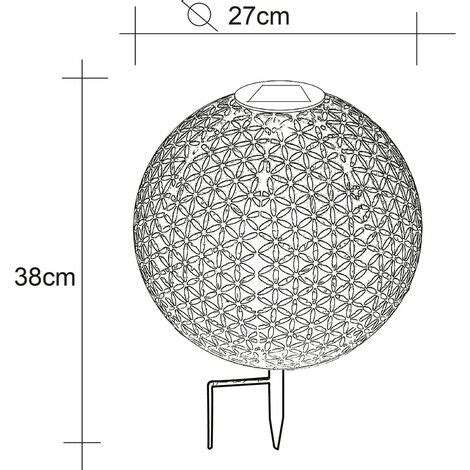 Lampada Da Esterno A LED SOLAR Plug In Lampada A Sfera Faretto Da