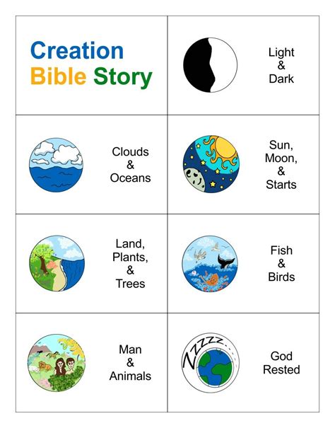 10 Best Story Of Creation Printable Artofit