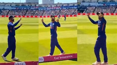 IND Vs ENG 2022 Watch Virat Kohli Entertains Fans Near The Boundary