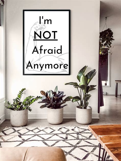 Im Not Afraid Anymore Etsy Printable Wall Decor Wall Etsy Uk