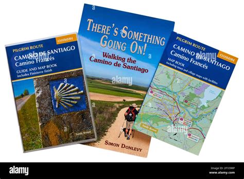 Camino De Santiago Pilgrim Route Guide And Map Book Together With There