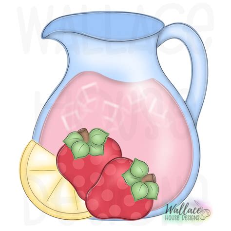 Pink Lemonade Pitcher Clipart