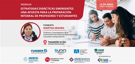 UNEATLANTICO organiza el webinar Estrategias didácticas emergentes