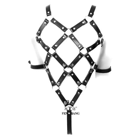 Women Full Body Set Pu Harness Caged Punk Body Leather Harness Gothic