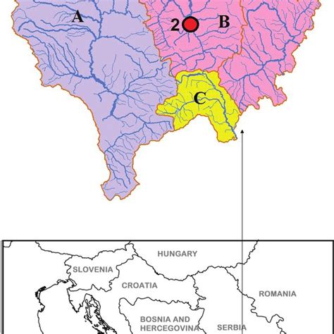 Sampling Stations 1 Turuqicë 2 Blinajë A Adriatic Sea Watershed