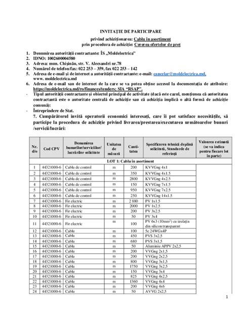 Fillable Online Participe La Procedura De Achiziie Privind Fax