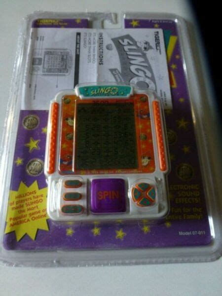 Tiger 1998 Slingo Electronic Handheld Slots Bingo Game System For Sale