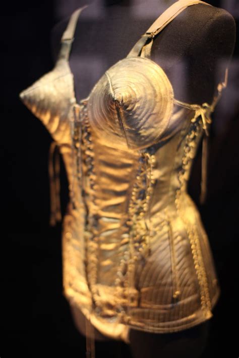 Madonna Cone Corset Jean Paul Gaulthier Museum Exhibit Montreal Jean