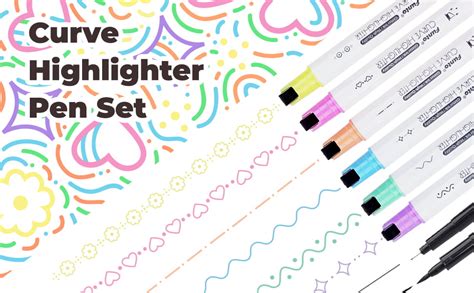 Amazon Funto Curve Highlighter Pen Set For Note Taking Pens