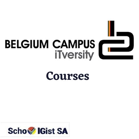 List of courses offered by Belgium Campus ITVersity 2022/2023 ...