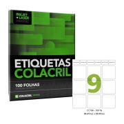 Etiqueta Carta 69 85mm X 69 85mm 100 Folhas CC196 Colacril