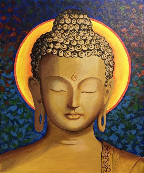 Acrylic Painting Of Lord Buddha Craibas Al Gov Br