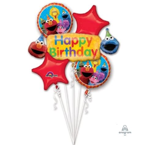 Sesame Street Fun Birthday Foil Balloon Bouquet Balloon Warehouse™