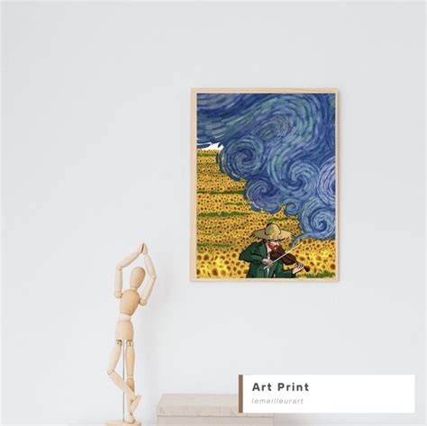 Printable Van Gogh Inspired Digital Art