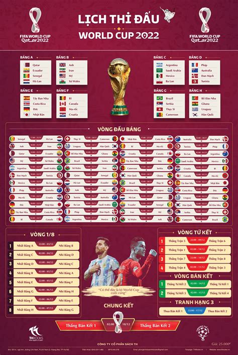 Lịch thi đấu World Cup 2022 chi tiết Theo giờ Việt Nam