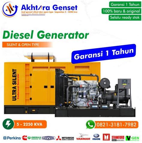 Jual Murah Genset Cummins Kva With Stamford Jual Genset