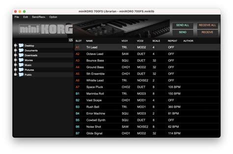 Matrixsynth Korg Releases Minikorg Fs Sound Librarian