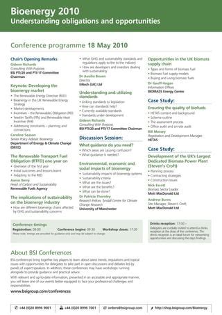 Bsi Bioenergy Conference Pdf