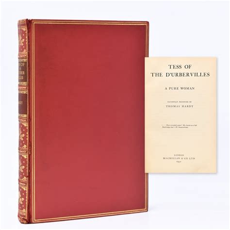 Tess Of The Durbervilles A Pure Woman Thomas Hardy Library Edition