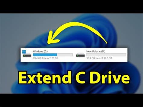 How To Extend C Drive In Windows 11 Without Software YouTube