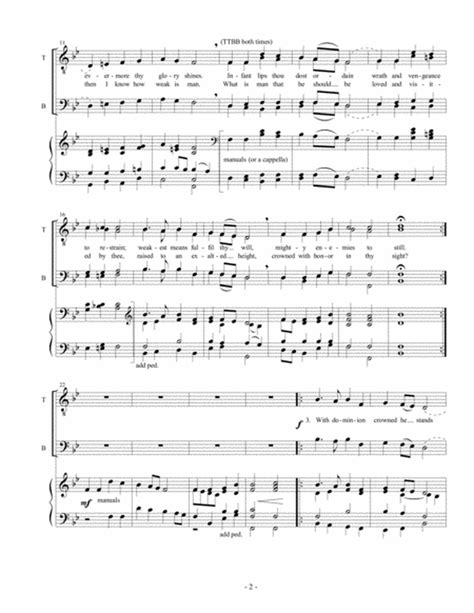 Lord Our Lord Thy Glorious Name Ttbb Digital Sheet Music Sheet Music Plus