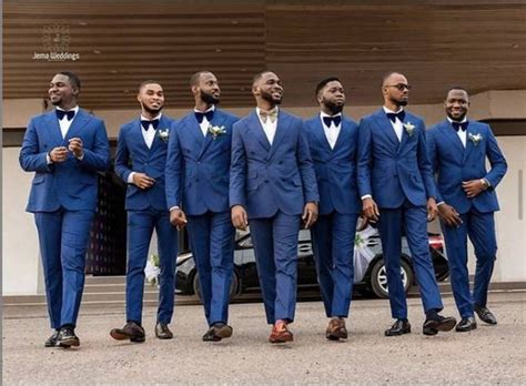 Royal Blue Wedding Suit For Men Groomsmen Attire Custom Etsy