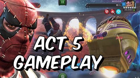 5 Star Masacre Act 54 Gameplay Vitality Path Modok Boss Fight Marvel Contest Of Champions