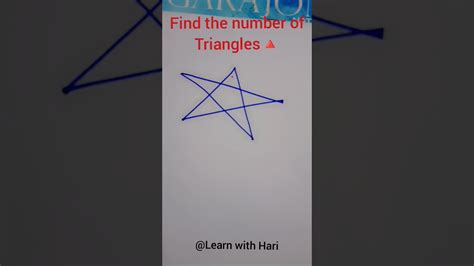 Find The Total Number Of Triangles Easy Trick To Find The Number Of