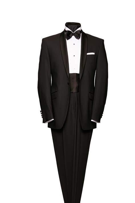 Black Shawl Collar Wool Dinner Suit To Hire