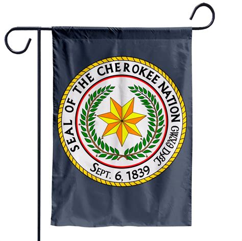 Seal Of The Cherokee Nation Cherokee Native American Pride Garden Flag sold by Grace Heejung Kim ...