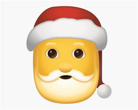 Santa Claus Emoji Png , Free Transparent Clipart - ClipartKey