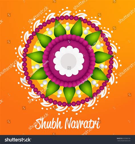 Vector Illustration Beautiful Rangoli Colourful Background Stock Vector (Royalty Free) 325580150 ...