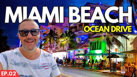 Miami Beach Walking Tour Passeggiando Per Ocean Drive Youtube