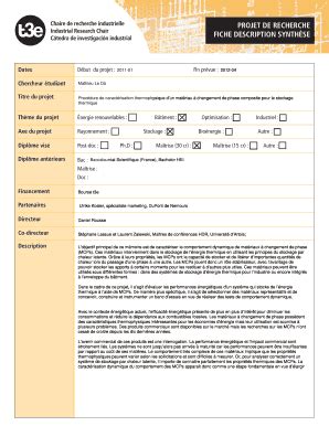 Remplissable En Ligne T E Proc Dure De Caract Risation Thermophysique D