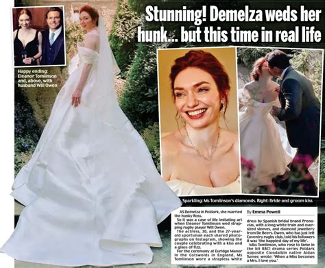 Stunning Demelza Weds Her Hunk But This Time In Real Life Pressreader