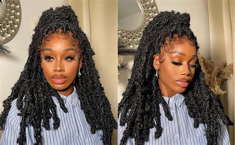 Amazon Annivia Faux Locs Braided Wigs For Black Women Full Lace