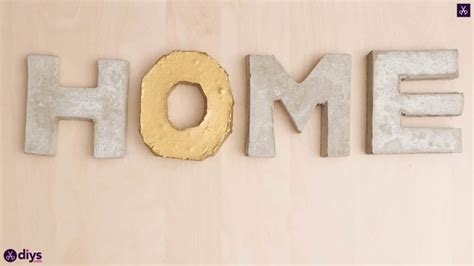 DIY Concrete Letters