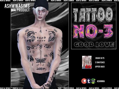 The Sims Resource Goodlove Tattoo Sims Tattoos Sims Body Mods