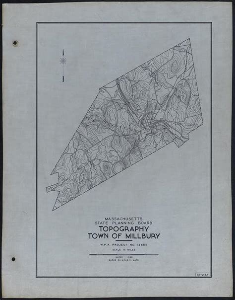 Topography Town Of Millbury Digital Commonwealth