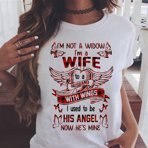 Im Not A Widow Im A Wife To A Husband With Wings Etsy