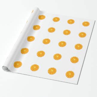 Orange Wrapping Paper | Zazzle