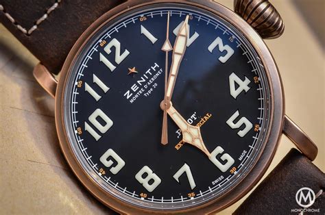 Hands On With The Zenith Pilot Type Extra Special Bronze Mm Specs