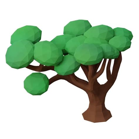 Tree Low Poly Rendering Stock Photo By Sudakarn Vivatvanichkul 639958854