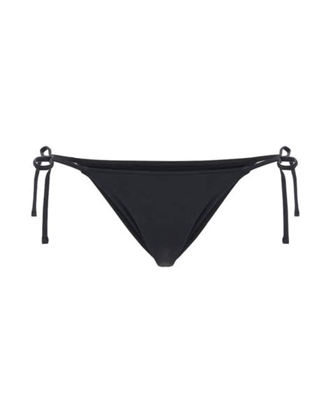 Tropic Of C Praia Recycled Tech Bikini Bottoms In Black Stylemi